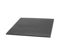 1pc Rubber Sheet High Temperature Chemical Resistance Black Square Smooth Finish Rubber Plate 152 * 152 * 3mm
