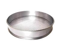 MMLFX 1pc Sieve 304 Stainless Steel Mesh Sieve 0.5-50mm Round Hole Kitchen Food Bean Filter Screen Fruit Blueberry Sieve Strainer Sifter 10cm Diameter (Size : Hole Diameter 4mm)