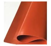 MMLFX 1pc Silicone Rubber Sheet 250X250mm Black Silicone Sheet, Rubber Matt, Silicone Sheeting For Heat Resistance 1mm/1.5mm/2mm Red/Black (Color : Rust red, Size : 0.5mm)