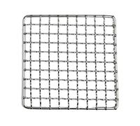MMLFX 1pc Square BBQ Grill Net 304 Stainless Steel Mesh Barbecue Non-stick Grilling Mats Outdoor Bbq Grill Racks Meshes Accessory (Size : 44x26cm)