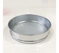 MMLFX 1pc Test Sieve Lab Soil Standard Test Sieve Stainless Steel 200mm Diam Round Holes Aperture 1/2/3/4/5/6/7/8/9/10/15/20/30mm (Size : 6mm)