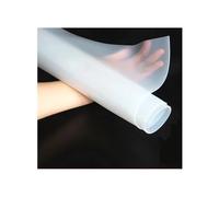 MMLFX 1pc Transparent Silicone Film 0.1mm/0.2mm/0.3mm/0.5mm/0.8mm Silicone Rubber Sheet 500mm Width 500mm Length (Size : 500X500x0.5mm)