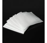 MMLFX 1Pcs White PTFE Film/Sheet Virgin High Strength Temperature For Electrical Supplies 100x100mm/250x500mm Thick 0.1/0.25/0.3mm (Color : 0.1mm, Specification : 100x100mm 5pcs)