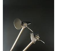 MMLFX 1set Lab Stainless Steel Three-leaf Paddle Stirrer 30° Three Blade With Agitating Stirring Rod (Size : 10cm blade with rod)