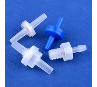 MMLFX 20pcs Mini Plastic Flat Interface Check Valve Watering Irrigation Hose Non-Return Valve Aquarium Tank Air Pump One-way Valve (Color : 4mm Spring Cylinder)