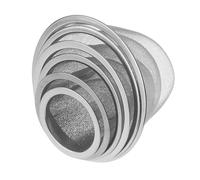 MMLFX 2pcs Stainless Steel Mesh Tea Infuser Strainer Teapot Tea Leaf Spice Filter Drinkware Diameter 5-9.5CM Reusable For Kitchen (Size : 8CM)