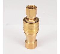MMLFX 500 Bar 1/4 Inch BSP Female 7 Mpa Brass Hydraulic Quick Disconnect Connector Adapter Coupler Socket Coupling + Plug Set 1 Piece