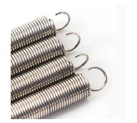 MMLFX 5pcs Dual Hook Small Tension Spring 304 Stainless steel Extension spring wire dia 1mm Outer dia 10mm Length 30-100mm (Size : 40mm)