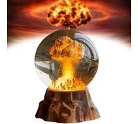 MMLLAOSW Atomic Bomb Explosion lamp, Resin Atomic Bomb Model Atmosphere lamp, 3D Mushroom Cloud lamp, LED Resin Atomic Model Night lamp
