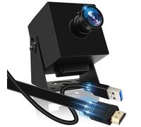 MMlove 4K HDMI Camera High Speed 60FPS USB Webcam 8MP Streaming with 120 Wide Angle Lens H.264 2X Digital Zoom Simultaneous Output Close up Lightburn for PC Laptop