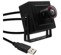 MMlove 5MP USB Camera 1944P HD Webcam 170 Degree Wide Angle Fisheye Lens Plug&Play USB Webcam for Skype/Zoom/FaceTime/Hangouts,PC/Laptop/Raspberry Pi