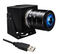 MMlove 5MP USB Webcam Manual Zoom Camera with 3.6-10mm Lens,1944P 50fps Global Shutter High Speed Camera, 3X Optical Zoom,Plug and Play,for Windows/Mac/Linux/Android, Conferencing/Streaming