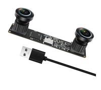 MMlove USB Stereo Camera Module 1200P 60FPS Global Shutter USB Webcam with Synchronous Dual Lens,600P 120FPS High Speed 3D Webcam 112° Wide Angle Lightburn Camera for VR,PC/Laptop/Raspberry Pi