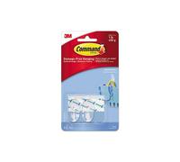 MMM17092CLR - Command Small Clear Hooks with Clear Strips 17092CLR