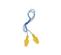MMM3404004 E-A-R Ultrafit Earplugs Corded Premolded Yellow 100 Pairs/Box