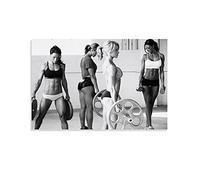 MMMU Bodybuilding Fitness Motivational Hot Girls Gym poster Decorative Painting Canvas Wall Art Picture Print Living Room Bedroom Aesthetic posters 16x24inch(40x60cm)