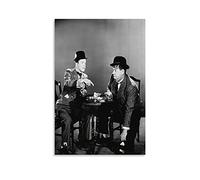 MMMU Oliver Hardy And Stan Laurel Poster Home Wall Art Decor Canvas Picture Print Poster 08x12inch(20x30cm)