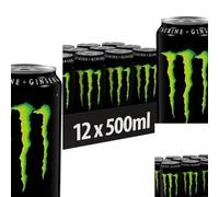 MMNSTER Energy Drink, 500ml Can, Pack of 12, by Kandy Collection