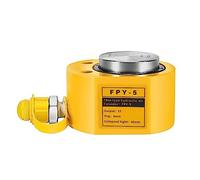 MMNZE 5T 6mm/0.24" Stroke Hydraulic Cylinder Jack Mini Hydraulic Ram Jack Porta Power Retract Automatically Split Hydraulic Single Acting Lifting Cylinders for Machinery Ship Bridge Construction