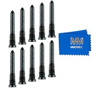 MMOBIEL 10x Bottom Screws Compatible with iPhone 12 Pro Max / 12 Pro / 12/11 Pro Max / 11 Pro / 11 / XS Max/XS/XR/X - Black