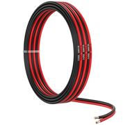 MMOBIEL 16 Gauge Electrical Wire Parallel - 16 AWG 16.4ft / 5m - Tinned Copper Cable - 2 Conductor for Automotive Wire - Led Strips, Audio/Speaker, Low Voltage Landscape Lightning, Lamps