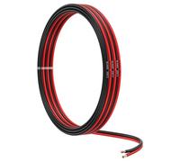 MMOBIEL 18 Gauge Electrical Wire Parallel - 18 AWG 16.4ft / 5m - Tinned Copper Cable - 2 Conductor for Automotive Wire - Led Strips, Audio/Speaker Wire, Low Voltage Landscape Lightning, Lamps