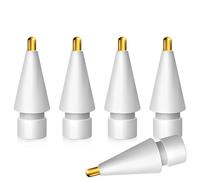 MMOBIEL 2.0mm Metal Pencil Tips Compatible with Apple Pencil 1st/2nd Gen/USB-C/Pro - 5 Pieces Replacement Metal Tips Compatible with Apple iPencil - iPencil Nibs - White