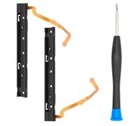 MMOBIEL 2 Pcs Left and Right Side Sensor Rail Metal Bracket Compatible with Nintendo Switch Console Incl. Y-Screwdriver