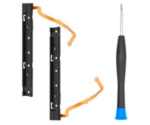 MMOBIEL 2 Pcs Left and Right Side Sensor Rail Metal Bracket Compatible with Nintendo Switch Console Incl. Y-Screwdriver