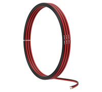 MMOBIEL 20 Gauge Electrical Wire Parallel - 20 AWG 16.4ft / 5m - Tinned Copper Cable - 2 Conductor for Automotive Wire - Led Strips, Audio/Speaker Wire, Low Voltage Landscape Lightning, Lamps