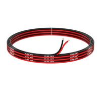 MMOBIEL 22 Gauge Electrical Wire Parallel - 22 AWG 16.4ft / 5m - Tinned Copper Cable - 2 Conductor for Automotive Wire - Led Strips, Audio/Speaker Wire, Low Voltage Landscape Lightning, Lamps