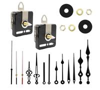 MMOBIEL 22 Pieces DIY Wall Clock High Torque Mechanism Spare Parts Kit 12 Clock Hands and 2 Motor Kit 25mm/1 Inch Shaft