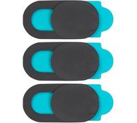 MMOBIEL 3 Pack Universal Webcam Cover Slide Laptop Camera Cover Privacy Protector Ultra-Thin 0.5mm compatible with all Laptop/Macbook/Tablet/iPad/iPhone - Black