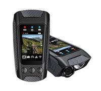 MMOBIEL 4-in-1 Cycling Camera 4K Action Cam with Video, GPS Route Tracker, Horn - IPX5 Waterproof Bike Camera for Cyclists with App (WiFi), 32GB SD Card Included - Easy Handlebar Mount