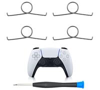 MMOBIEL 4 Pcs L2 R2 Trigger Button Springs for PlayStation 5 PS5 DualSense Controller CFI-ZCT1W Incl. (+) Screwdriver