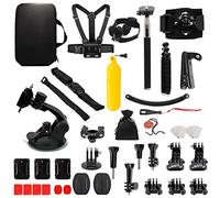 MMOBIEL 50-in-1 Action Camera Accessory Kit Compatible with GoPro Hero 11 10 9 8 7 6 5 4, GoPro Max, Fusion, DJI Osmo Action, AKASO, Insta 360, etc. - In ction Camera Head Mount, Tripod and More