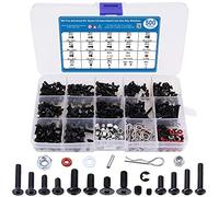 MMOBIEL 500 Pcs Universal RC Screw Kit Assortment Set for 1/8 1/10 1/12 1/16 Scale RC Cars Trucks Crawler M3 M4 Allen Head Hex Screws Nuts Shell Buckles