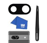 MMOBIEL Back Rear Camera Glass Lens Replacement Compatible with Google Pixel 7a - Pre-Installed Adhesive, Tweezer and Cloth
