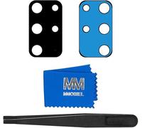 MMOBIEL Back Rear Camera Glass Lens Replacement Compatible with Samsung Galaxy S20 Plus / S20 Plus 5G 2020 - Incl. Double Sided Adhesive, Tweezer and Cloth