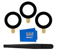 MMOBIEL Back Rear Camera Glass Lens Replacement - Compatible with Samsung Galaxy S21+ / S21 5G - Incl. Double Sided Adhesive, Tweezer and Cloth - Black