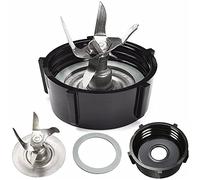 MMOBIEL Blender Replacement Kit Compatible with Oster Osterizer Blenders - Incl. Stainless Steel Blender Blades, Jar Base Cap and Rubber O Sealing Gasket - 6 Fins
