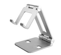 MMOBIEL Cell Phone Holder for Desk - Phone and Tablet Stand Foldable - Universal Stand Compatible with iPhone,iPad, Samsung Galaxy, Tab, Nintendo Switch, Steam Deck, Kindle etc. - Aluminum