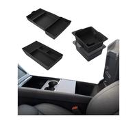MMOBIEL Center Console Organizer Tray for Tesla Model Y/YL Juniper 2025-2026 & Model 3 2023-2025 Accessories 3PCS Car Accessories Interior ABS & Silicone - Car Storage, Non-Slip, Easy to Clean