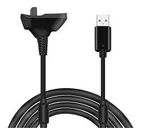 MMOBIEL Charging Cable Controller Compatible with Microsoft Xbox 360/360 Slim - Wireless Controller USB Charging Cable Xbox 360 1.8m / 4800mAh - Black