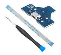 MMOBIEL Charging Port Replacement for PlayStation PS4 Controller Dualshock 4 Model: JDS-001 12 Pin Flex Cable Incl (+) Screwdriver
