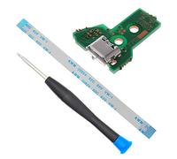 MMOBIEL Charging Port Replacement for PlayStation PS4 Controller Dualshock 4 Model: JDS-040 12 Pin Flex Cable Incl (+) Screwdriver