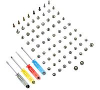 MMOBIEL Complete Full Screw Set Compatible with iPhone 11 Pro 5.8 Inch with 2 of Each Pentalobe Screw Color Incl. 4 Screwdrivers