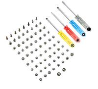 MMOBIEL Complete Full Screw Set Compatible with iPhone 11 Pro Max 6.5 Inch with 2 of Each Pentalobe Screw Color Incl. 4 Screwdrivers