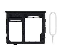 MMOBIEL DUAL SIM Card Slot Tray Holder Replacement Compatible with Samsung Galaxy A32 5G 2021 - Incl. SIM Pin - Black