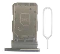 MMOBIEL DUAL SIM Card Slot Tray Holder Replacement Compatible With Samsung Galaxy S21 5G / S21-6.2 inch - 2021 - Incl. Rubber Gasket and Sim Pin - White